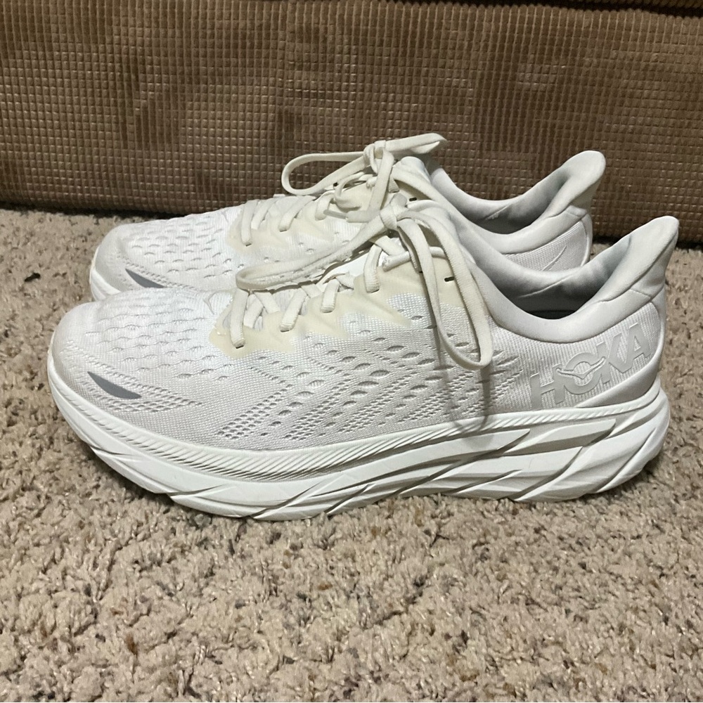 HOKA Men's White Running Shoes